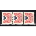 CVP31 28c Shield Very Fine MNH Dry Gum Strip of...