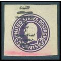 Used U437 2c George Washington Fine Cut Square ...