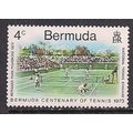 Bermuda 1973 QE2 4cents Tennis SG 299 MNH ( B790 )