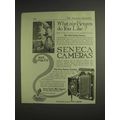 1917 Seneca Vest Pocket Camera Ad - What Size P...