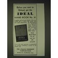 1936 Lyman Ideal Reloading Tools Ad - Before you start to reload, get the Ideal
