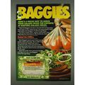 1978 Baggies Food Storage Bags Ad - Serve Salads