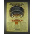 1982 Dunlop Generation IV Tires Ad - Sets the Standard