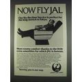 1982 JAL Japan Air Lines Ad - Sky Recliner Service