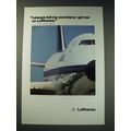 1987 Lufthansa Airlines Ad - I always tell my secretary - get me on Lufthansa