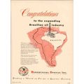 GEOPHYSICAL SERVICE INC 1955 GSI Brazilian oil ...