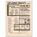 AUDIO FIDELITY INC 1961 entertaining Sound Effe...