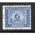 ITALY 1947 POSTAGE DUE 6L ULTRAMARINE SG D695 F...