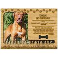 Dogue de Bordeaux Engraved Wood Picture Frame M...