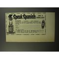 1956 Henry Holt & Co. Ad - Speak Spanish like a Caballero