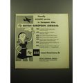 1957 BEA British European Airways Ad - Friendly Viscount service