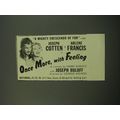 1959 Once More, With Feeling Play Ad - A mighty crescendo of fun