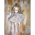Vintage Ideal Doll P90 Creepy Girl Floral Dress...