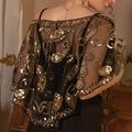 Women's Cape Up Shrug For 1920s Gatsby Sequin E...