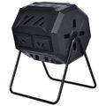 Outdoor 43-Gallon Compost Bin Tumbler Home Gard...