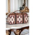 Light French Beige Geometric Braided Print Make...