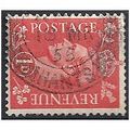1941 SG488a 1d Pale Scarlet Watermark SIDEWAYS ...