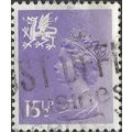 WALES, Queen Elizabeth II Machin, light violet ...