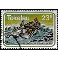 TOKELAU, 1983 23s Whaleboat, SG 93 (Scott #93),...