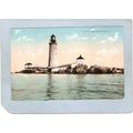 MA Boston Harbor Lighthouse Postcard Boston Lig...