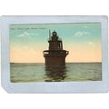MA Boston Harbor Lighthouse Postcard Deer Islan...