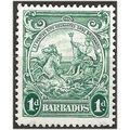 Barbados 1942 SG249b 1d Blue-Green Mounted Mint...