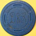 D&S (Dodson & Self). 50¢ Vintage Casino Chip. B...