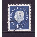 GERMANY 1959 SG B181 40pf BLUE PRES HEUSS FINE ...