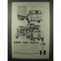 1963 International Harvester Compact Van & Automobile Transporter Truck Ad