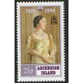 Ascension 1990 90th Birthday of Queen Mother 25...