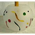 Teleflora Gift Circle Frosted Glass Bowl Hand P...