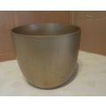 Matt Gold Painted Ceramic Flower Pot