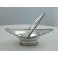 7" Swing Handled Epergne Sweetmeats Basket, Lon...