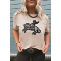 Khaki Sequin Rodeo Graphic Crewneck Tee