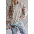 Jet Stream Striped Colorblock Patchwork Drop Sh...
