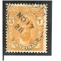 Zanzibar KGV 1926 3c Yellow Orange Used SG 300 ...
