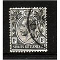 MALAYSIA STRAITS SETTLEMENTS 1919 SG194 1c BLAC...