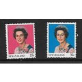 NEW ZEALAND 1985 QE II 25c - 35c ROSINE & BLUE ...