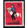 Singapore 1968 - 73 QE2 75ct Tarian Kuda Kepang...