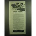 1945 Bank of America Ad - The Gold Rush theory of business forecasting