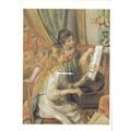 Renoir Jeunes filles au piano Postcard posted 2...