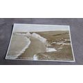 1950s Postcard - old cars @ Birling Gap & Seven...