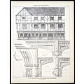 HALF TIMBERED HOUSE, AT LUDLOW, SHROPSHIRE 1890...