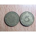 1949g 5 Pfennig Germany Coin