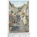 vintage postcard Clovelly High Street