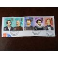 1973 GB British Explorers set of 5 fine used st...