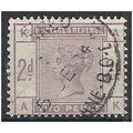 1883 SG189 2d Lilac Fine Used Check Letters "AK...