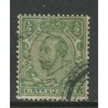 GB 1912 - 13 KGV 1/2d Green used stamp Wmk 103....