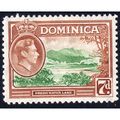 DOMINICA Sg105a 7d Green & Yellow-Brown MOUNTED...