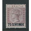 gibraltar stamps victoria sg17 unused sg 17 no gum